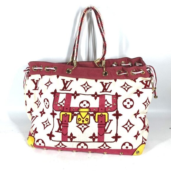 LOUIS VUITTON M92096/ Cruise Line Eponge Shoulder Bag Extra Large Beach Tote Bag - Picture 1 of 10